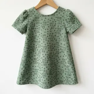 Corduroy STRETCH Little deer old green