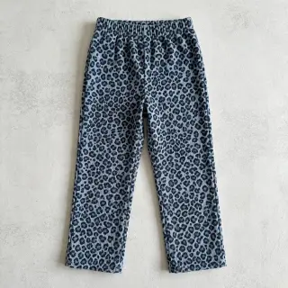 Corduroy STRETCH Little Leopard old blue