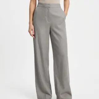 Linen viscose SPANDEX grey