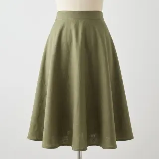 Linen viscose SPANDEX moss green