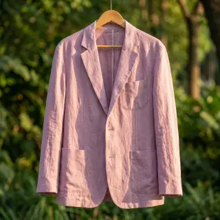 Linen viscose SPANDEX lilac