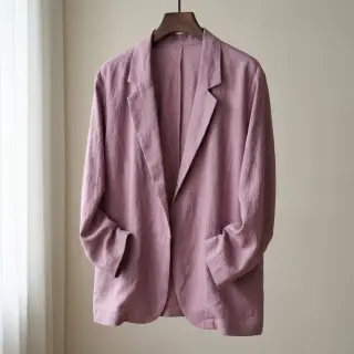 Linen viscose SPANDEX lilac