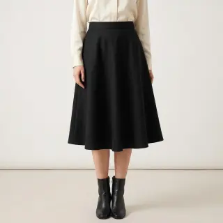 Linen viscose SPANDEX black