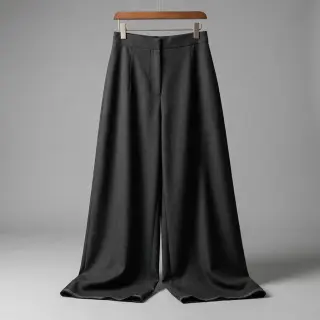 Linen viscose SPANDEX black