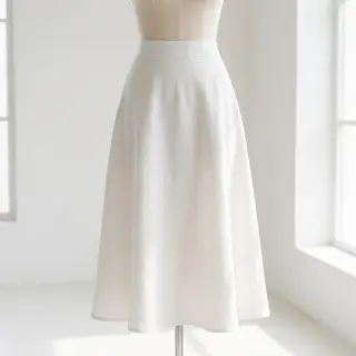 Linen viscose SPANDEX off white