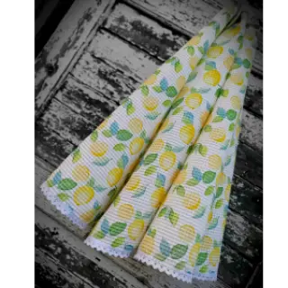Waffle Lemons digital print