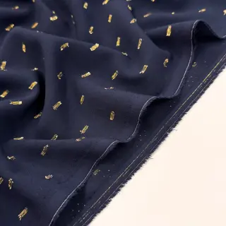 Viscose LUREX navy
