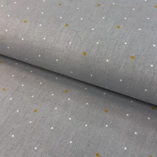 Cotton fabric Sweet bear star light grey ORGANIC