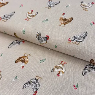 Decoration fabric Linenlook Picoti multico