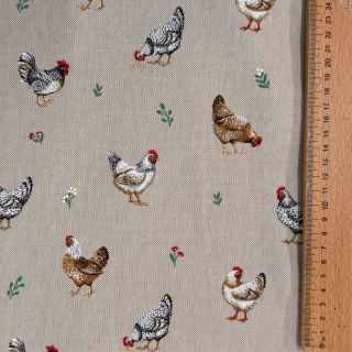 Decoration fabric Linenlook Picoti multico