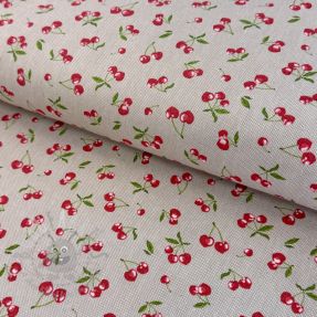 Decoration fabric Linenlook Griotte multico