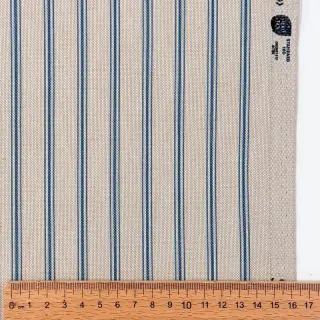 Decoration fabric Linenlook Vincennes bleu