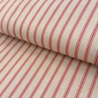 Decoration fabric Linenlook Vincennes rouge