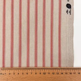 Decoration fabric Linenlook Vincennes rouge