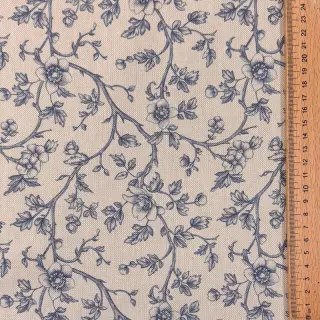 Decoration fabric Linenlook Meredith bleu