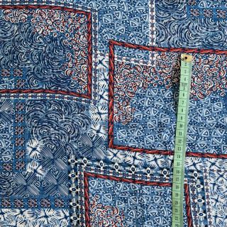 Viscose RADIANCE Patchwork blue digital print
