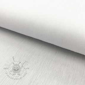Cotton fabric CRINKLE white