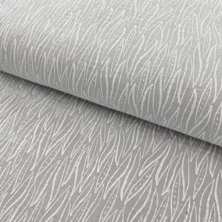 Double gauze/muslin Leaves light grey