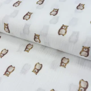 Double gauze/muslin Animals design B digital print ORGANIC
