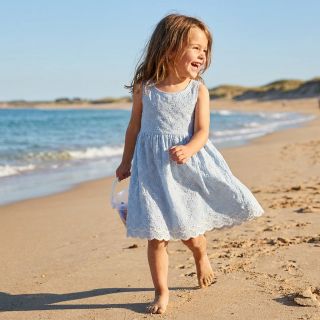 Cotton fabric EMBROIDERY Rosemary light blue