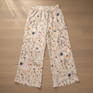Linen viscose Botanic design A