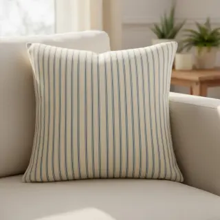 Decoration fabric Linenlook Vincennes bleu