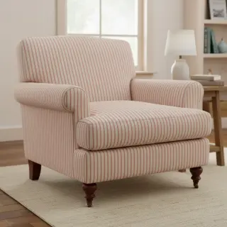 Decoration fabric Linenlook Vincennes rouge