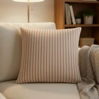 Decoration fabric Linenlook Vincennes rouge