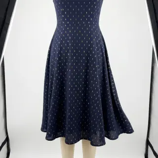 Viscose LUREX navy