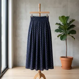 Viscose LUREX navy