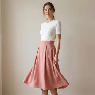 Viscose LUREX blush