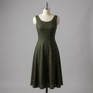 Viscose LUREX dark green