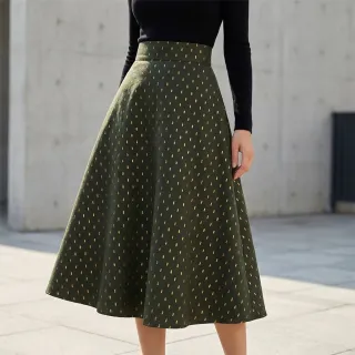 Viscose LUREX dark green