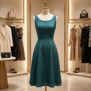 Viscose LUREX emerald