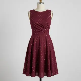 Viscose LUREX burgundy