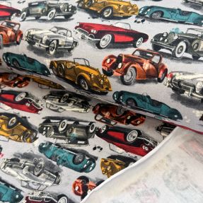 Sweat Old cars grey digital print