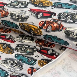 Sweat Old cars grey digital print