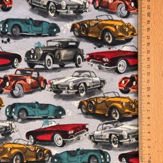 Sweat Old cars grey digital print