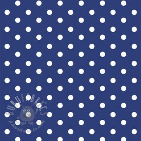 Cotton fabric Dots cobalt