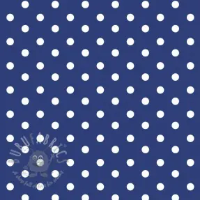 Cotton fabric Dots cobalt