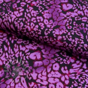Viscose ROSELLA STRETCH Animals purple