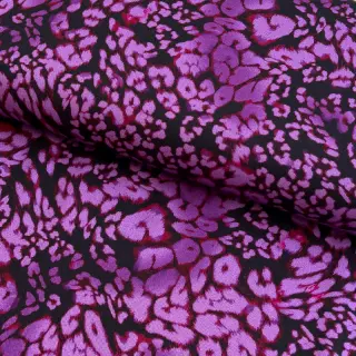 Viscose ROSELLA STRETCH Animals purple