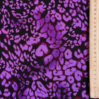 Viscose ROSELLA STRETCH Animals purple