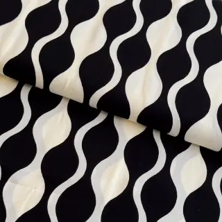 Viscose ECOVERO Abstract black ecru