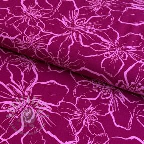Viscose ECOVERO Flowers fuchsia