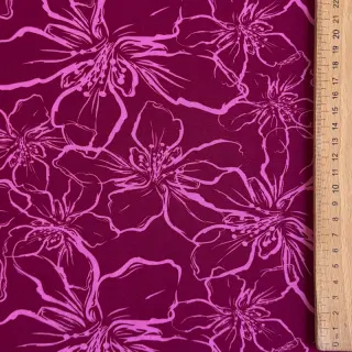Viscose ECOVERO Flowers fuchsia