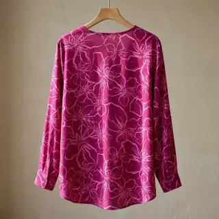 Viscose ECOVERO Flowers fuchsia