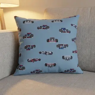 Cotton fabric Cars light blue