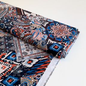 Viscose RADIANCE Ethnic patch ecru digital print