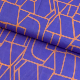Cotton fabric VOILE NERIDA HANSEN Town blue